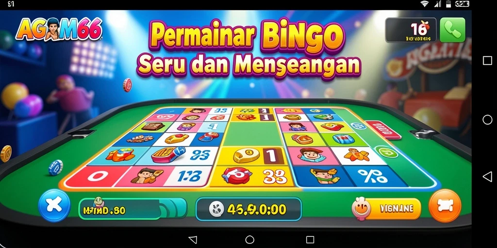 Tampilan gameplay Bingo yang menarik dan interaktif di AGAM66.