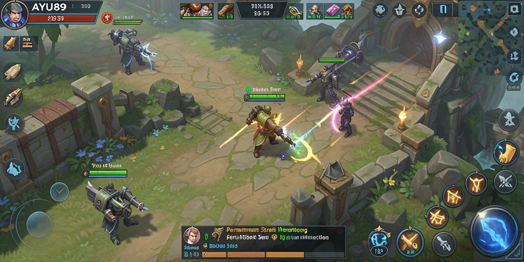 Tampilan gameplay AYU89 yang memukau dan strategis.