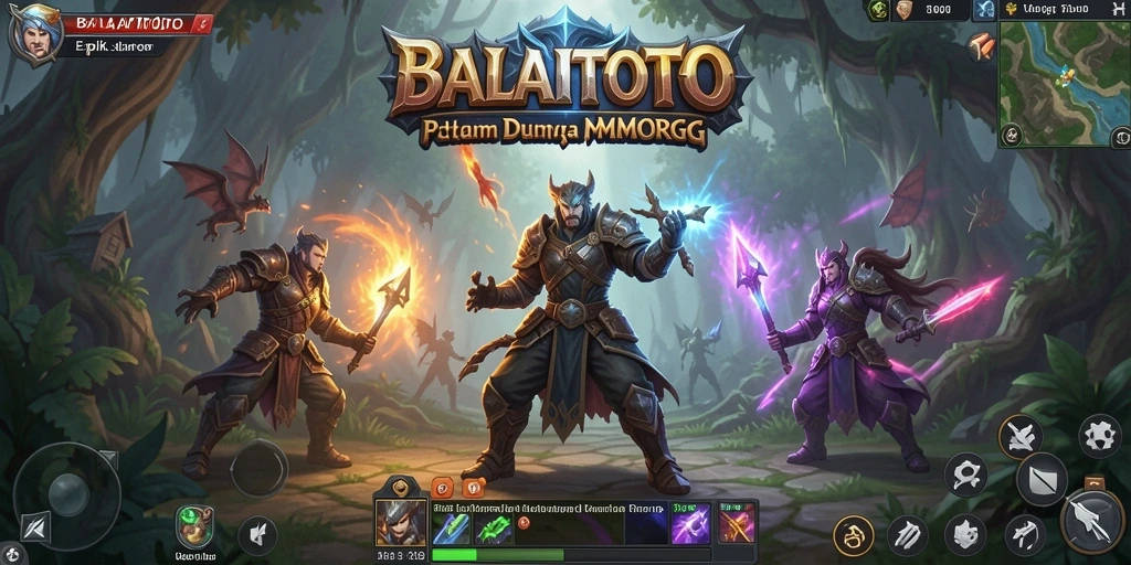 Gambaran menakjubkan dari gameplay BALAITOTO dengan pertempuran seru.