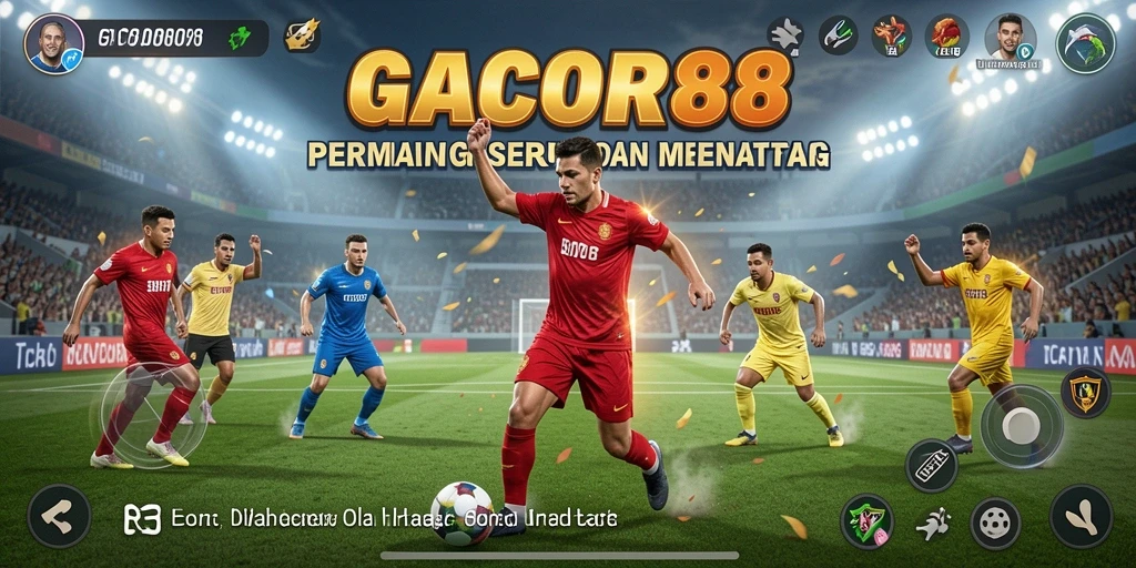 Screenshot GACOR88 menampilkan gameplay seru dengan aksi olahraga mendebarkan.