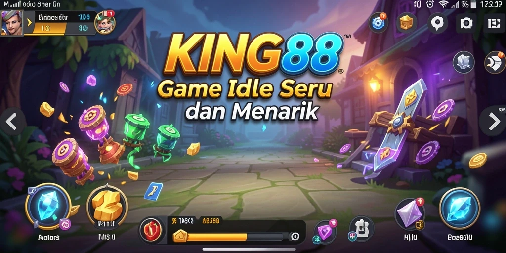 Tampilan gameplay KING88 dengan elemen Idle yang menarik.