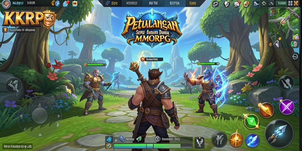 Gameplay seru dalam dunia fantasi MMORPG KKRP.