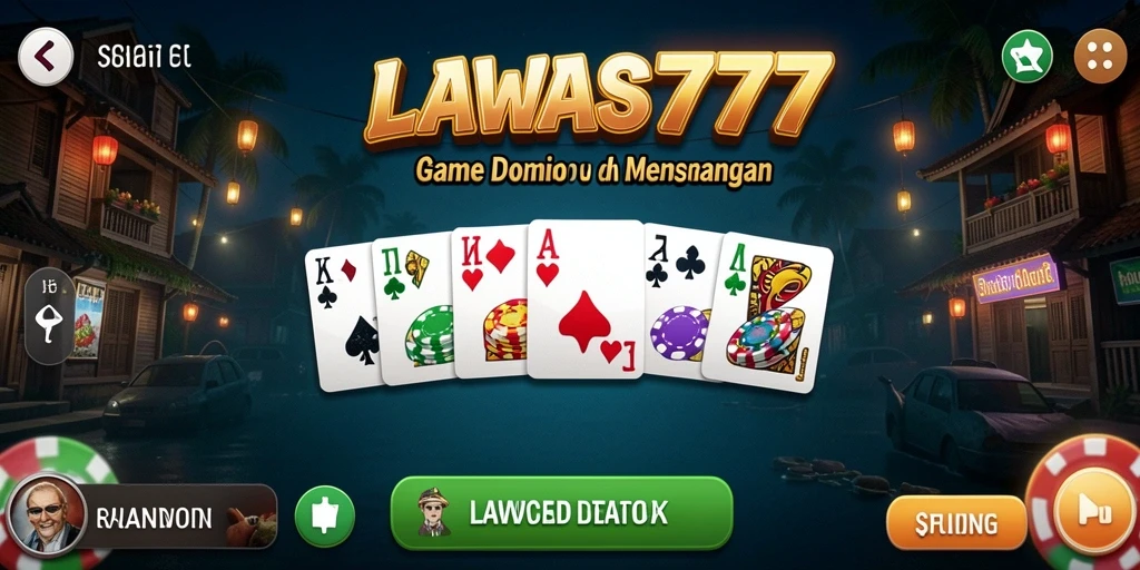 Screenshot LAWAS777 menampilkan suasana seru permainan Domino.