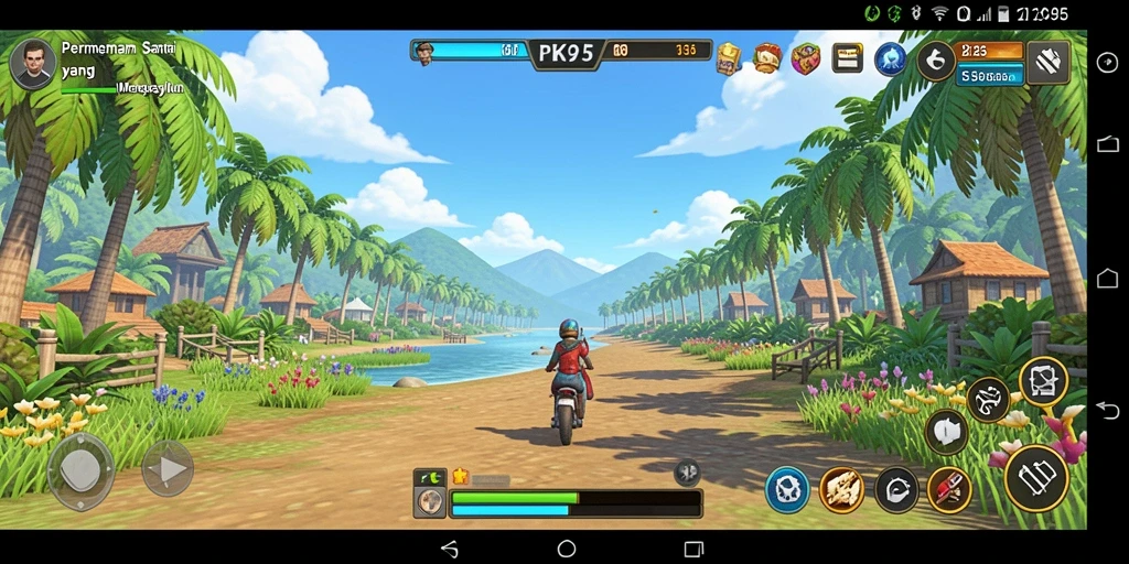 Screenshot gameplay PK95 yang seru dan menghibur.