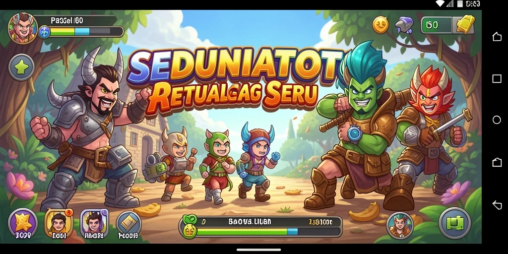 Tampilan gameplay SEDUNIATOTO yang seru dan menarik.