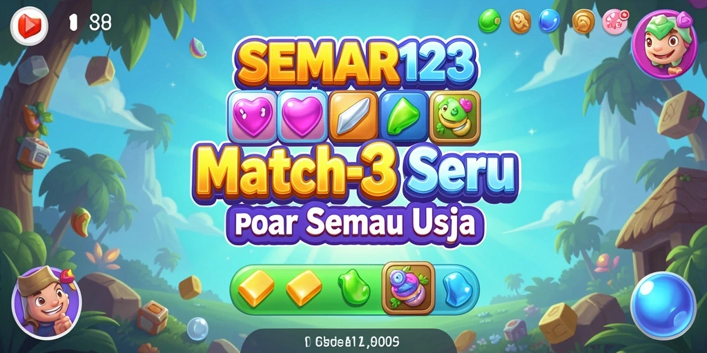 Tampilan gameplay SEMAR123 yang penuh warna dan menarik.